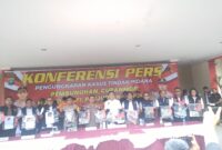 Polisi merilis kasus curanmor dan Tipikor, judi serta asulisa, Kamis (21/12/2023). Foto:Rega/matapedia6