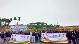 Ratusan relawan siap memenangkan Prabowo-Gibran di Batam, Minggu (3/12/2023). Foto:DN-matapedia6