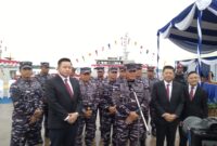 Kepala Staf Angkatan Laut (KSAL) Laksamana TNI, Muhammad Ali memberikan keterangan pers, Senin (4/12/2023). Foto:Arga-matapedia6