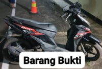 Sepeda motor honda beat barang bukti. Foto;Istimewa