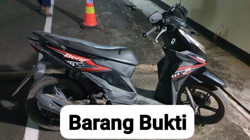 Sepeda motor honda beat barang bukti. Foto;Istimewa