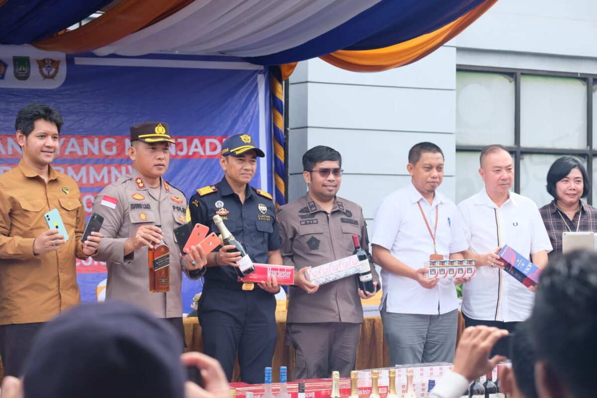 Penindakan periode 2015-2023 berlokasi di PT Desa Air Cargo, Kabil, Batam, Kamis (28/12/2023). Foto:Ist/matapedia6