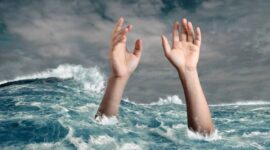 Ilustrasi orang tenggelam [Canva]