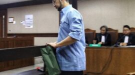 Andi Pramono jalani sidang di pengadilan tipikor Jakarta Pusat, eksepsi atau nota keberatan yang diajukan ditolak hakim, Matapedia6.com/ nett