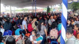 Suasana arus liburan Nataru di pelabuhan. Foto:Istimewa/matapedia6