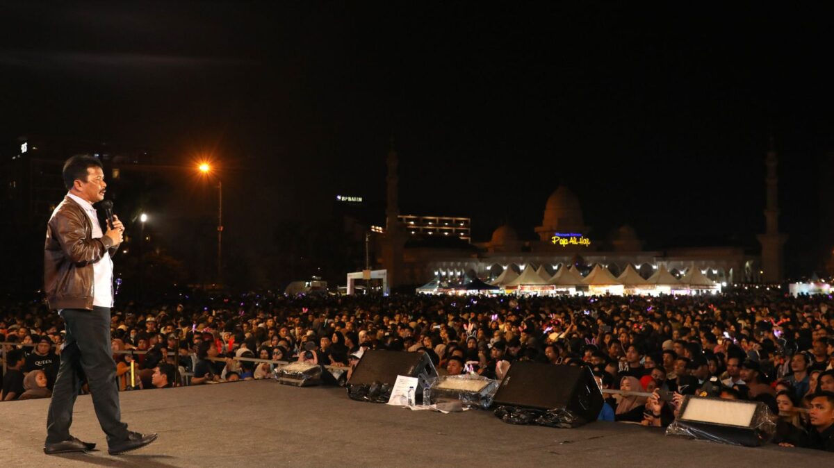 Kepala BP Batam Muhammad Rudi saat perayaan tahun baru. Foto:Dok/Humas BP Batam