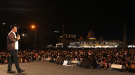 Kepala BP Batam Muhammad Rudi saat perayaan tahun baru. Foto:Dok/Humas BP Batam