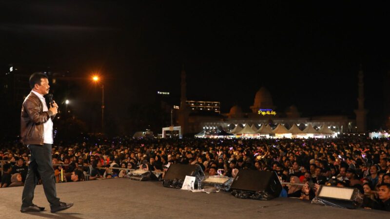 Kepala BP Batam Muhammad Rudi saat perayaan tahun baru. Foto:Dok/Humas BP Batam