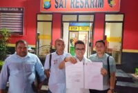 TKD menujukan surat aduan yang diterima Polresta Barelang, Senin (1/1/2024). Foto:Istimewa/matapedia6