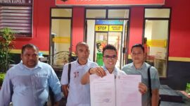 TKD menujukan surat aduan yang diterima Polresta Barelang, Senin (1/1/2024). Foto:Istimewa/matapedia6