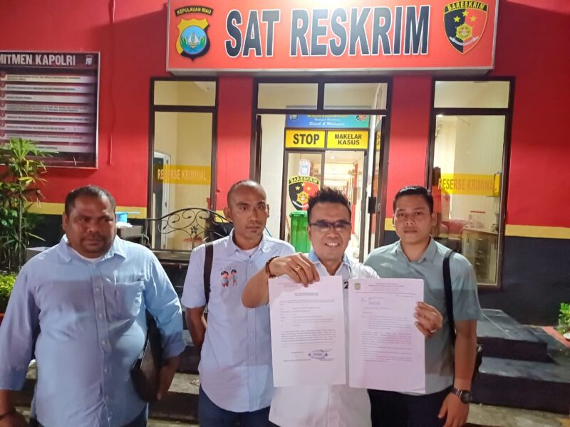 TKD menujukan surat aduan yang diterima Polresta Barelang, Senin (1/1/2024). Foto:Istimewa/matapedia6