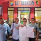 TKD menujukan surat aduan yang diterima Polresta Barelang, Senin (1/1/2024). Foto:Istimewa/matapedia6