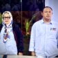 Ketua DPD Partai Gerindra Kepri, Iman Sutiawan dengan Marlin Agustina. Foto:DN/matapedia6