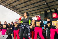 Senam Gemoy TKD Prabowo-Gibran Jilid II di Sagulung, Minggu (7/1/2024). Foto:DN/matapedia6