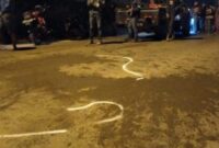 Garis polisi di lokasi kecelakaan di simpang Frangky Batam Centre. Matapedia6.com/ Istimewa