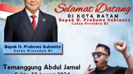 Gambar Prabowo akan berkunjung ke Batam. Foto:Istimewa/matapedia6
