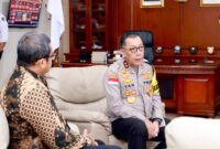 Kapolda Kepri Irjen Pol Yan Fitri Yan Halimansyah terima kunjungan kerja KPU Provinsi Kepri, Kamis (11/1/2024)