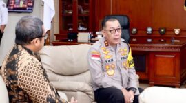 Kapolda Kepri Irjen Pol Yan Fitri Yan Halimansyah terima kunjungan kerja KPU Provinsi Kepri, Kamis (11/1/2024)