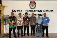 Kalapas Kelas IIA Batam Heri Kusrita silaturahmi ke Kantor KPU Kota Batam, Jumat (12/1/2024). Matapedia6.com/ Dok Lapas