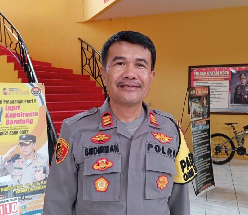 Kapolsek Batam Kota AKP Sudirman. Matapedia6.com/ luci