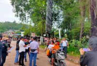 Rekonstruksi pembunuhan yang dilakukan Zul Herwan alias Yusri terhadap wanita asal Karimun yang ditemukan tinggal tulang belulang di Setokok, Kamis (11/1/2024). Matapedia6.com/ Dok Polresta