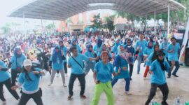 Ribuan masyarakat ikut meramaikan deklarasi yang digagas oleh Squad Gemoy 