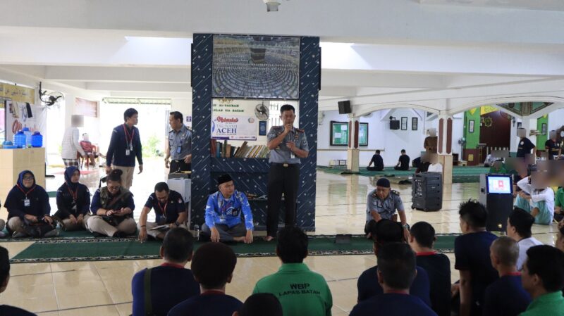 KPU Batam sosialisasi tahap Pemilu di Lapas Batam. Foto:Dok/Istimewa