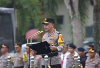 Kapolda Kepri pimpin upacara bendera dalam rangka Hari Kesadaran Nasional, di lapangan Mapolda Kepri, Rabu (17/1/2024).Matapedia6.com/ Dok Humas Polda