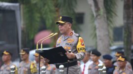 Kapolda Kepri pimpin upacara bendera dalam rangka Hari Kesadaran Nasional, di lapangan Mapolda Kepri, Rabu (17/1/2024).Matapedia6.com/ Dok Humas Polda