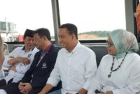 Calon presiden nomor urut satu Anies Baswedan saat tiba di Bandara Hang Nadim Kota Batam, Jumat (19/1/2024) Matapedia6.com/ luci