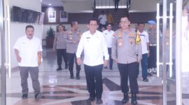 Kapolda Kepri Irjen Pol Yan Fitri Halimansyah terima kunjungan silaturahmi Gubernur Kepri Ansar Ahmad bersama rombongan, Jumat (19/1/2024). Matapedia6.com/ Dok Polda
