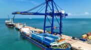volume bongkar bongkar muat peti kemas di Terminal Peti Kemas Batu Ampar yang meningkat sebesar 7.7 persen pada Desember 2023, mencapai 30.864 TEUs.