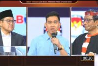 Ilustrasi Debat beberapa waktu lalu. Foto: Screenshot video KPU RI
