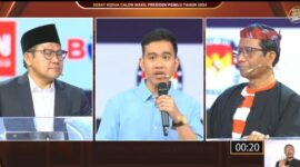 Ilustrasi Debat beberapa waktu lalu. Foto: Screenshot video KPU RI
