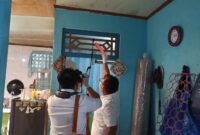 Polisi olah TKP.. Foto:Dok/Polsek Batu Aji