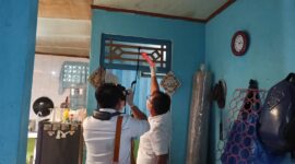 Polisi olah TKP.. Foto:Dok/Polsek Batu Aji