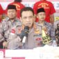 Kapolresta Barelang Kombes Pol Nugroho Tri N memberikan keterangan saat konferensi pers pemusnahan narkotika di Polresta Barelang, Selasa (23/1/2024). Matapedia6.com/ Dok Polresta Barelang.