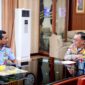 Kapolda Kepri Irjen Pol Yan Fitri Halimansyah terima kunjungan Danlanud Hang Nadim Letkol Pnb Sony Aji Pramono, bersama Rombongan di ruangan Kapolda Kepri, Rabu (24/1/2024). Matapedia6.com/ Dok Humas Polda