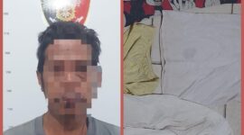 IS (52) pelaku dan barang bukti yang diamankan polisi atas kasus pencabulan di Wilayah Nongsa.Matapedia6.com/ Dok Polsek Nongsa