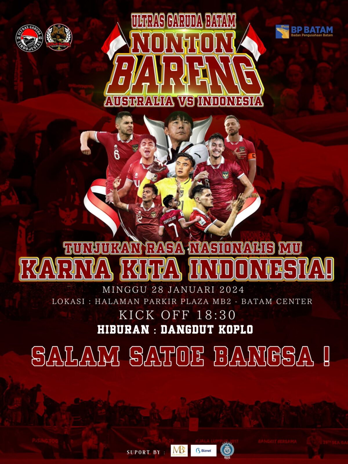 Dukungan Timnas. Foto:Istimewa