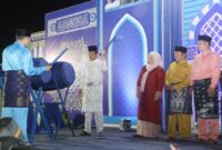 Walikota Batam Muhammad Rudi, mukul beduk tanda membuka MTQ tingkat Kecamatan Sei Beduk, Jumat (2/2/2024). Matapedia6.com/ Diskominfo
