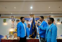 Ketua KNPI Batam Randi Zulmariadi dan Ketua KNPI Kepri Teddy Nuh. Foto:Dok/matapedia6