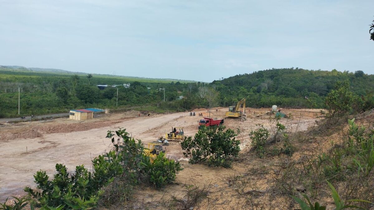 Lokasi pengerjaan empat rumah contoh di Tanjung Banon. Foto:Dok/Humas BP Batam