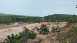 Lokasi pengerjaan empat rumah contoh di Tanjung Banon. Foto:Dok/Humas BP Batam