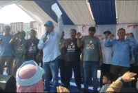 Ribuan warga Gelar Deklarasi Gerakan Masyarakat Sagulung Pilih Prabowo (Gemas Pro), di lapangan SP Plaza Sagulung, Minggu (4/2/2024). Matapedia6.com/ Ramadan