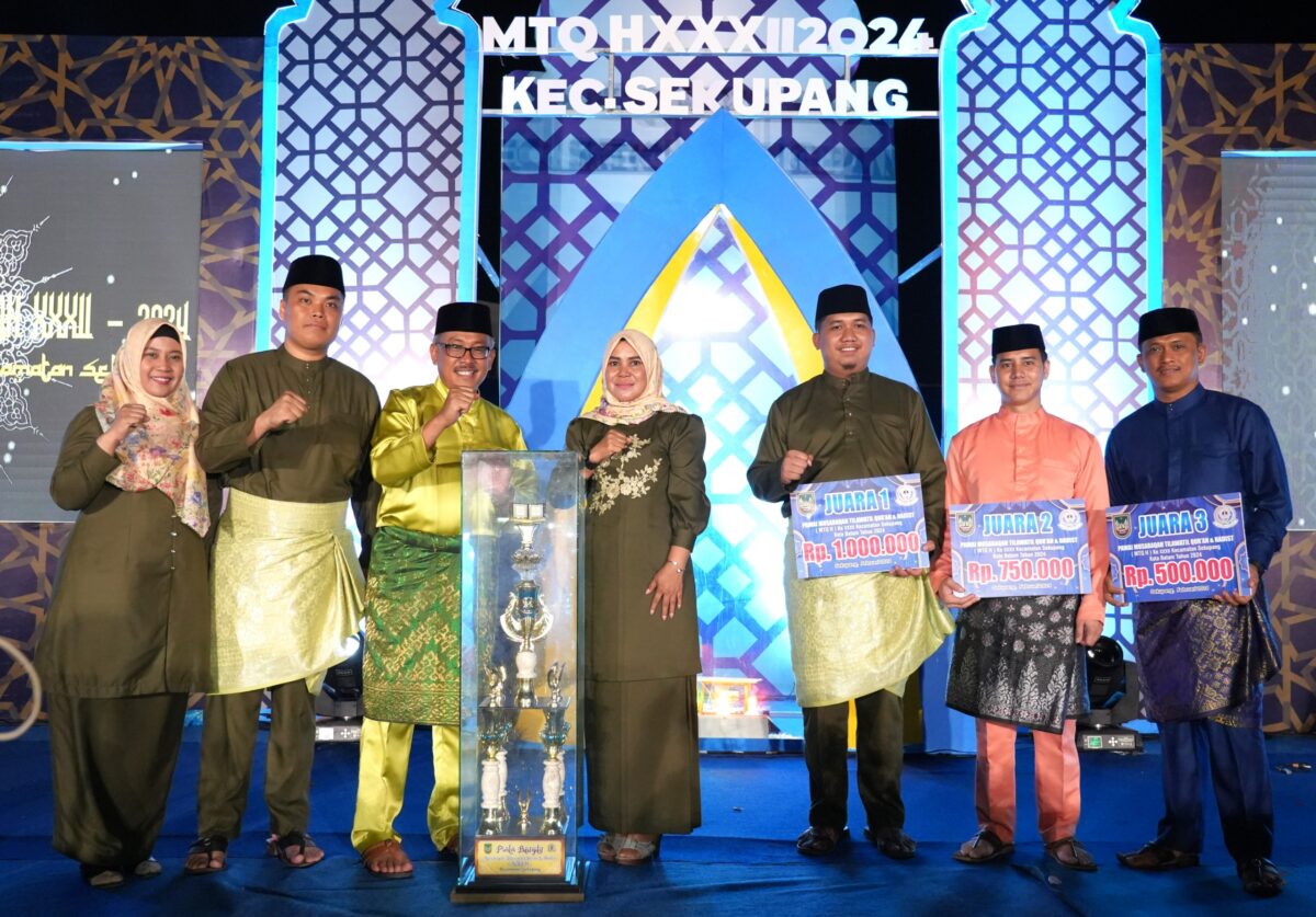 Kelurahan Tanjung Pinggir, Sekupang memperoleh juara MTQH pada Sabtu (3/2/2024). Foto:Dok/Istimewa 