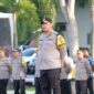 Wakapolda Kepri Brigjen Pol Asep Syafrudin Pimpin apel gelar pasukan BKO pengamanan pemilu tahun 2024 di lapangan utama Polda Kepri, Selasa (6/2/2024).Matapedia6.com/ Dok Humas Polda