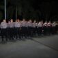 Personel Polda Kepri melakukan apel sebelum melakukan pengamanan malam perayaan imlek di Kota  Batam, Jumat (9/2/2024). Matapedia6.com/ Dok Humas Polda Kepri