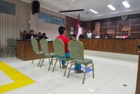Sidang tuntutan Bang Long di PN Batam, Senin (12/2/2024). Foto:Dok/Luci-matapedia6