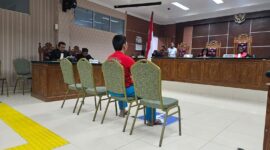 Sidang tuntutan Bang Long di PN Batam, Senin (12/2/2024). Foto:Dok/Luci-matapedia6